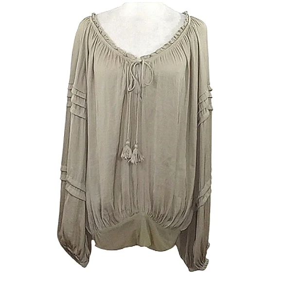 Free People Intimately All Tucks Bodysuit in Salt Marsh Sz Large - Picture 7 of 16